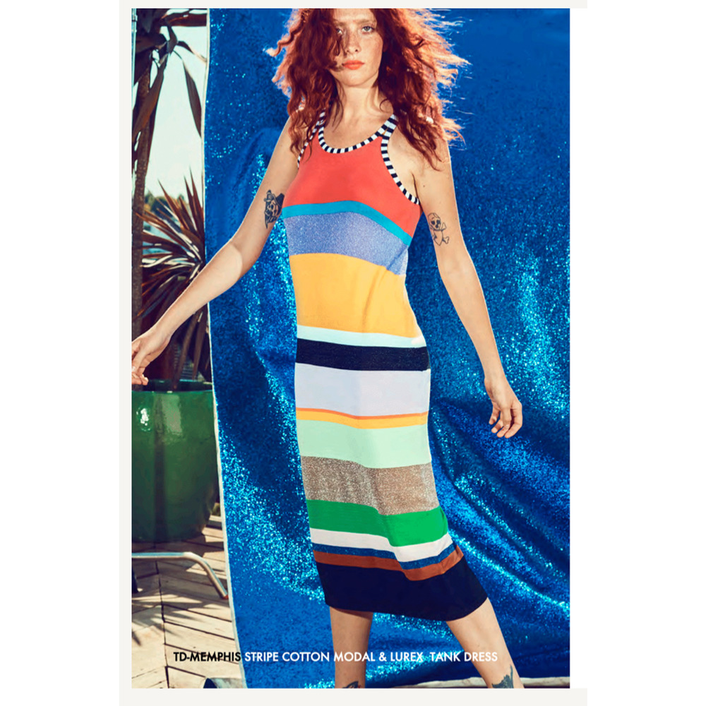 Replica Los Angeles - Memphis Stripe Midi Tank Dress